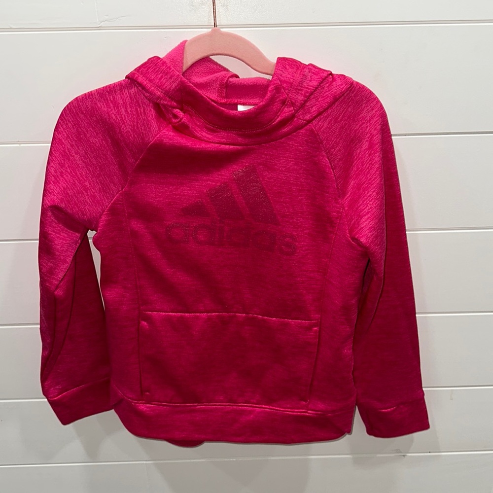 Adidas Girls Crewneck with pockets.